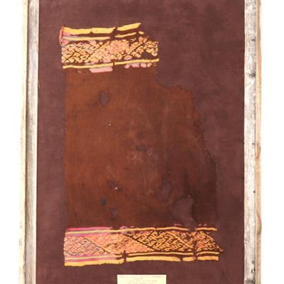 Sale Photo Thumbnail #179: Lot 179 pre columbian textile fragment chancay 200 ce 600 ce