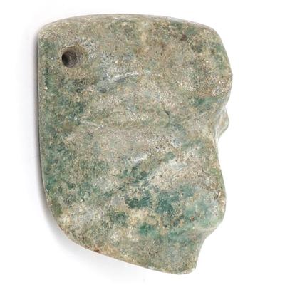 Sale Photo Thumbnail #163: Lot 163 beautiful jade mezcala mask