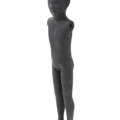Sale Photo Thumbnail #307: Lot 307 chinese earthenware standing tomb figure