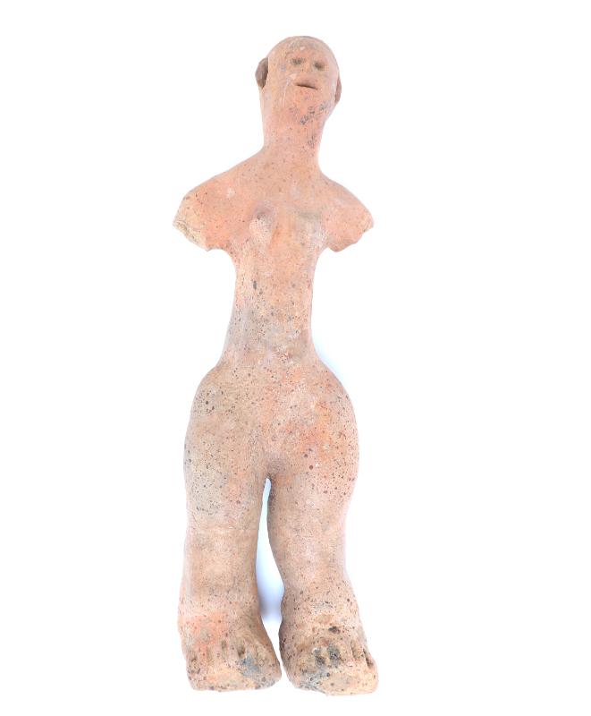 Sale Photo Thumbnail #380: Lot 380 large terracotta steatopygous figure