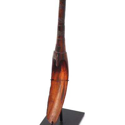 Lot 385 african elongated horn cooking spoon tanzania