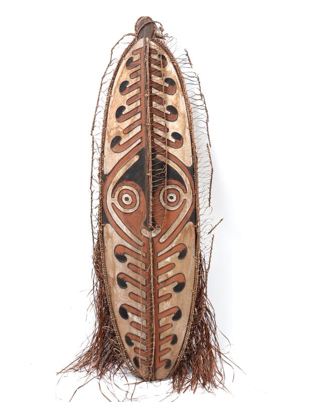 Sale Photo Thumbnail #365: Lot 365 tall wood fiber dance mask