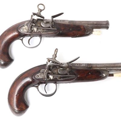 Sale Photo Thumbnail #77: Lot 77 pair of spanish miquelet pistols circa 1790 1800