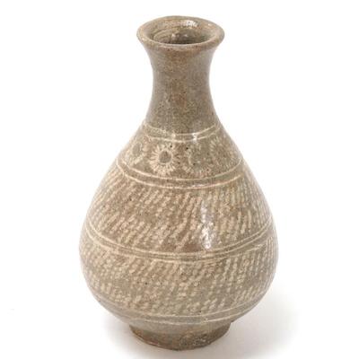 Sale Photo Thumbnail #290: Lot 290 beautiful korean ceramic pear shaped cosmetic vase