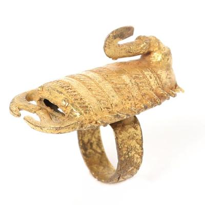 Sale Photo Thumbnail #139: Lot 139 asante royal chief s gold ring, (10k gold, 26grams)