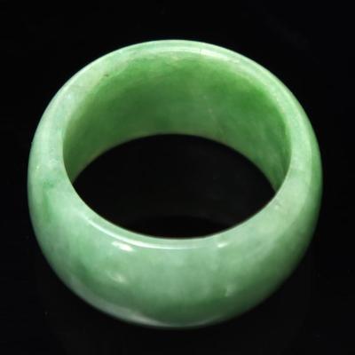 Sale Photo Thumbnail #134: Lot 134 chinese jadeite ring 8 grams