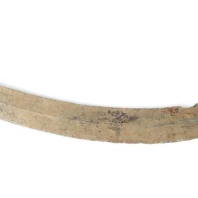 Sale Photo Thumbnail #57: Lot 57 african bronze curved sword 10th 16th c.