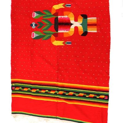 Sale Photo Thumbnail #337: Lot 337 southern mexico sarape blanket