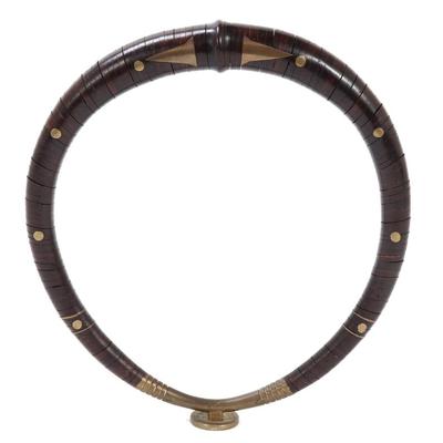 Sale Photo Thumbnail #115: Lot 115 antique kalabubu neck ring nias tribe