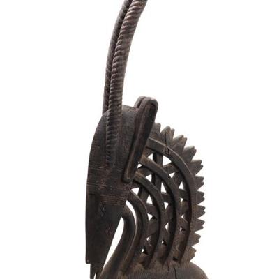 Lot 371 wonderful wood carved chiwara headdress
