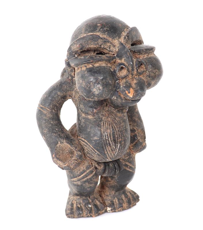 Sale Photo Thumbnail #381: Lot 381 tikar clay pygmy guardian statue