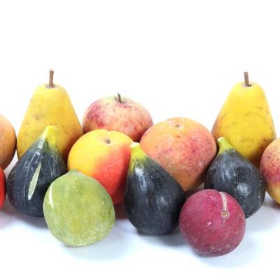 Sale Photo Thumbnail #211: Lot 211 lovely collection of 1950 s italian alabaster fruit