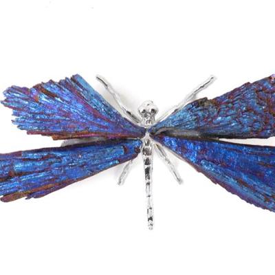 Sale Photo Thumbnail #255: Lot 255 gorgeous bright blue tourmaline dragonfly