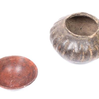 Sale Photo Thumbnail #181: Lot 181 two pre columbian west mexico terracotta bowls