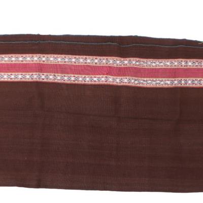 Sale Photo Thumbnail #347: Lot 347 cochineal and indigo blanket tarabuco bolivia
