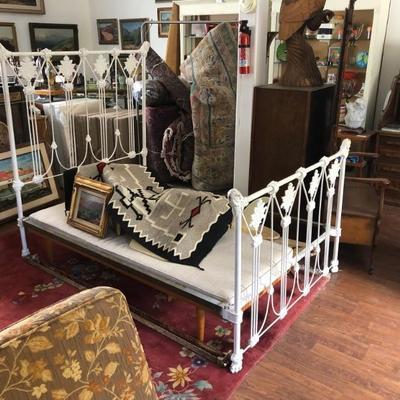 Sale Photo Thumbnail #55: wrought iron bed painted ready