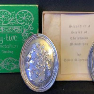 Sale Photo Thumbnail #12: Collectable Sterling ornaments - several lots Reed Barton, Towle, Gorham and more!