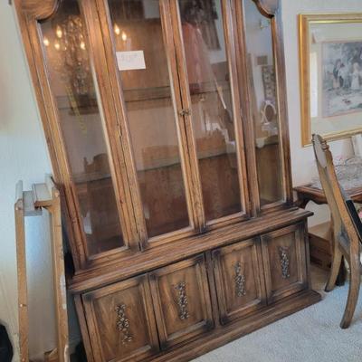 Sale Photo Thumbnail #2: Dining hutch and table that may be sold separately