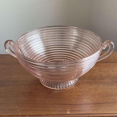 Pink Depression Glass Bowl 