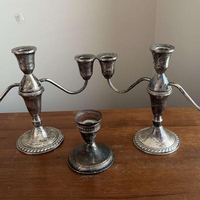 Three Candle Holders 