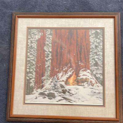 Signed In Numbered Frame To Print Titled “Christmas Day”