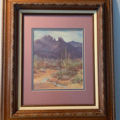 Desert Scene Framed Print