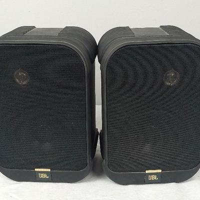 JBL Control LA Speakers. 9"×6.5"×5.5" Untested 