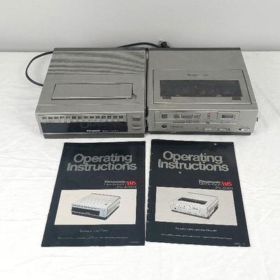 Vintage Panasonic Omnivision Video Cassette Recorder PV-5000 & Tuner PV-AV200X. Untested 