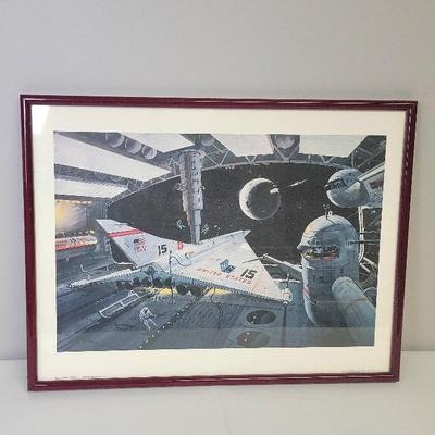 Space Station 2000 Painting Print from 1978