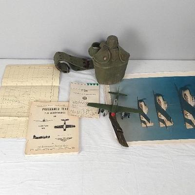 Vintage Airforce Maps, Guides, Procedures, Photo Posters, Canteen, Snoopy Tool, & Model
