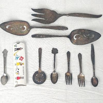Rolex Spoon & Silver Plate Vintage & Antique Utensils 