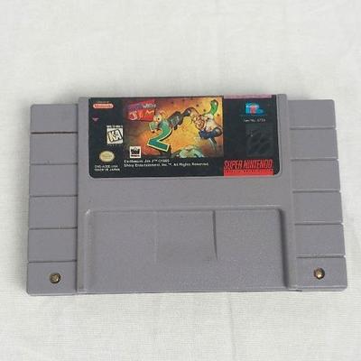 SNES Earthworm Jim 2 Tested Working 