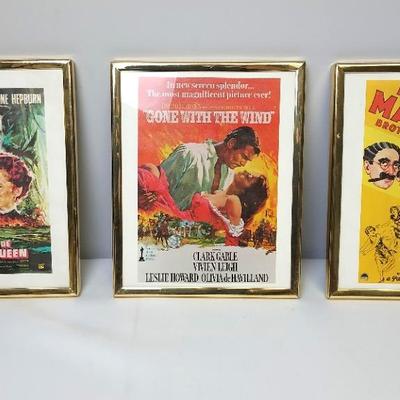 Framed Old Movie Mini Replica Poster Prints 