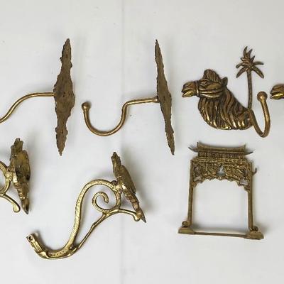Decorative Solid Brass Hooks & Decorative Asian Arch