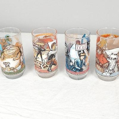 Vintage Star Wars Return of the Jedi Glasses 4