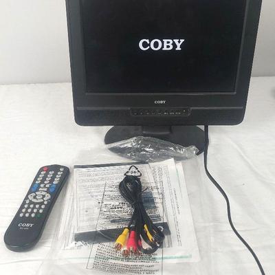 Coby 10.2” Inch TFT LCD Digital TV TF-TV1212-BLK Great For Gaming RCA Hookups. Tested Working!
