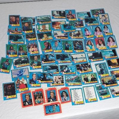 Vintage 1983 A-Team Cards with Stickers. Very Good Condition 