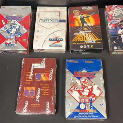 Donruss, Pinnacle, Score & Topps Baseball Card Boxes – Unopened
