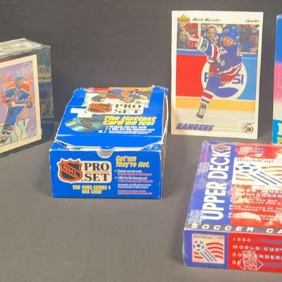 Upper Deck, NHL, Bowman Hockey Cards, Featuring Gretzky Highlights And World Cup Soccer