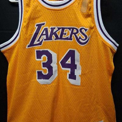 Autographed Shaquille O’Neal Signed 1996–97 Lakers Hardwood Classics Jersey 