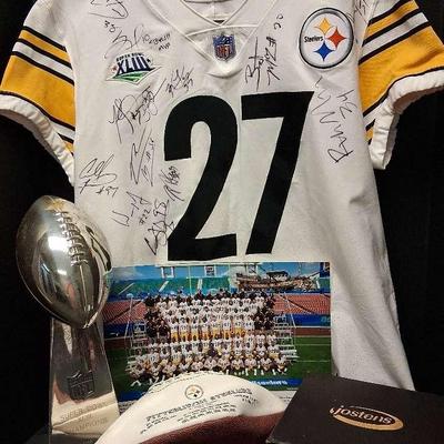 Pittsburgh Steelers Super Bowl XLIII Memorabilia Collection, Featuring Autographed Jersey