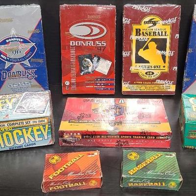 Donruss, Classic, Pinnacle, And Topps Sports Card Collection – Sealed Boxes
