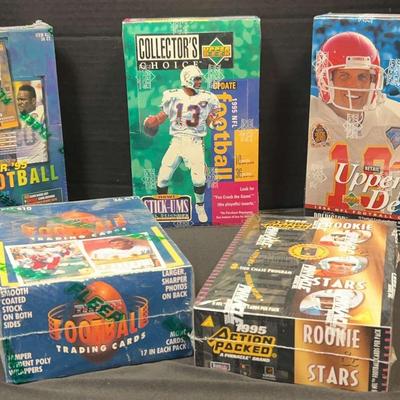 Upper Deck, Fleer & Pinnacle Football Cards Featuring 1995 Action Packed Rookie Stars