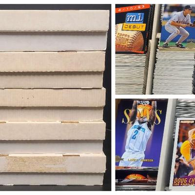 Boxes Of Basketball & Baseball Cards – Large Unsorted Collection