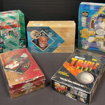 Donruss, Upper Deck & Fleer Baseball Card Boxes Featuring 1997 Upper Deck UD3 Premier Edition