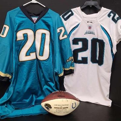 Jacksonville Jaguars Football Collection, Featuring Game Ball From Oct. 3, 2010 Interception