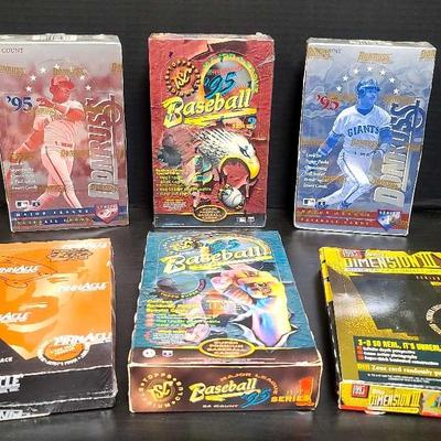 1995 Donruss, Topps Stadium Club, Pinnacle & Dimension III – Some Sealed, Some Opened