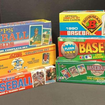 1980s–1990s Baseball Card Complete Sets – Topps, Fleer, Bowman, Score & More