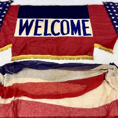 Nice 20th century patriotic bunting  
