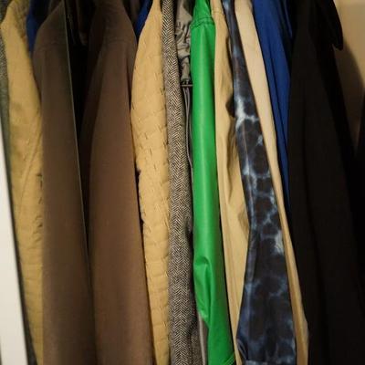 Coats include leather jackets not shown... designer. 